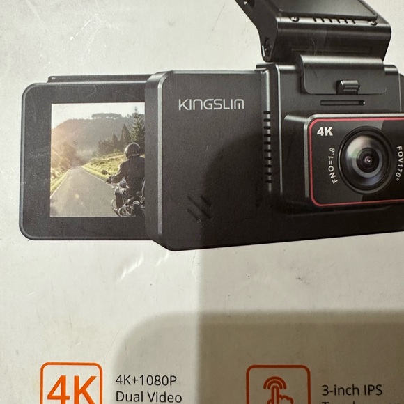 Kingslim D4 Dual Dash Camera - Black - Picture 2 of 5